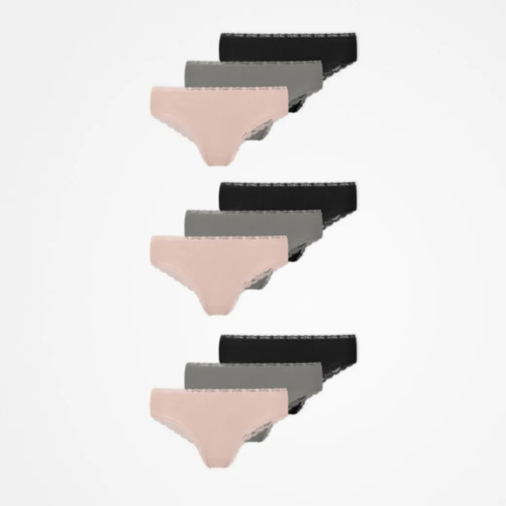 Brazilian Slips mit Spitze aus Bio-Baumwolle