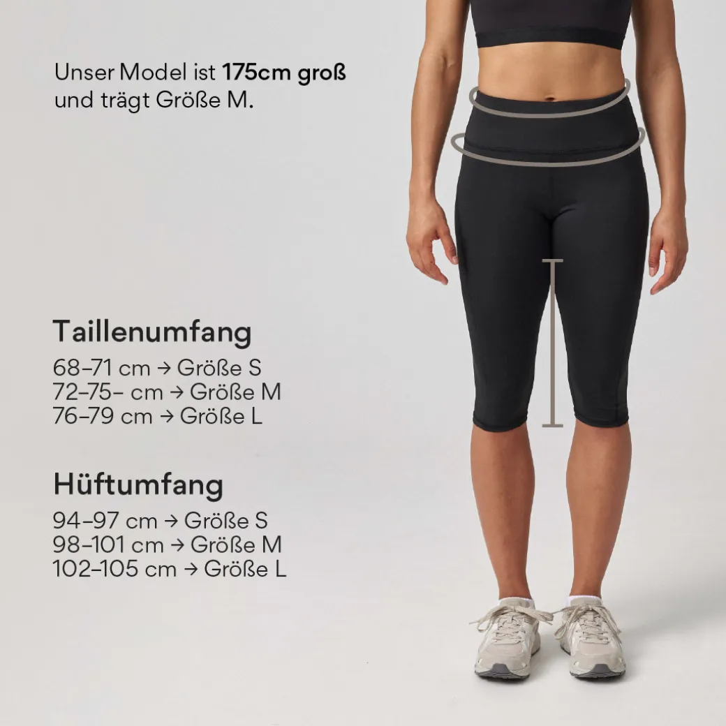 Capri Leggings aus recyceltem Polyester