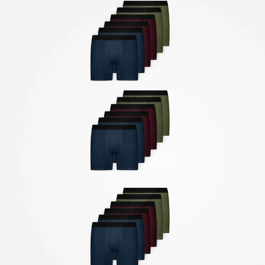 Lange Boxershorts ohne Logo aus Bio-Baumwolle