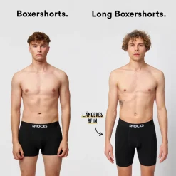 Lange Boxershorts ohne Logo aus Bio-Baumwolle