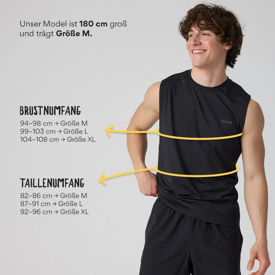 Tank Top Mesh Herren aus recyceltem Polyamid
