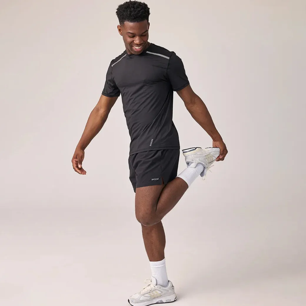 Trainingsshirt mit Reflexstreifen Herren aus recyceltem Polyamid